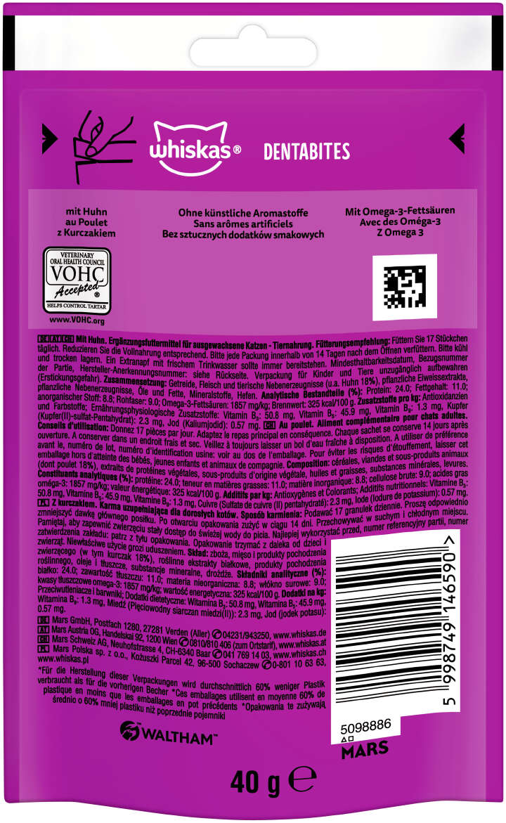 whiskas DENTABITES mit Huhn